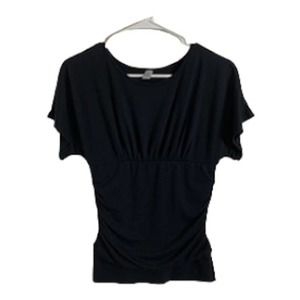 Piper & Blue Black Short Sleeve Sweater Size S